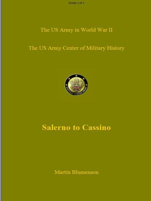 cover image of Salerno to Cassino